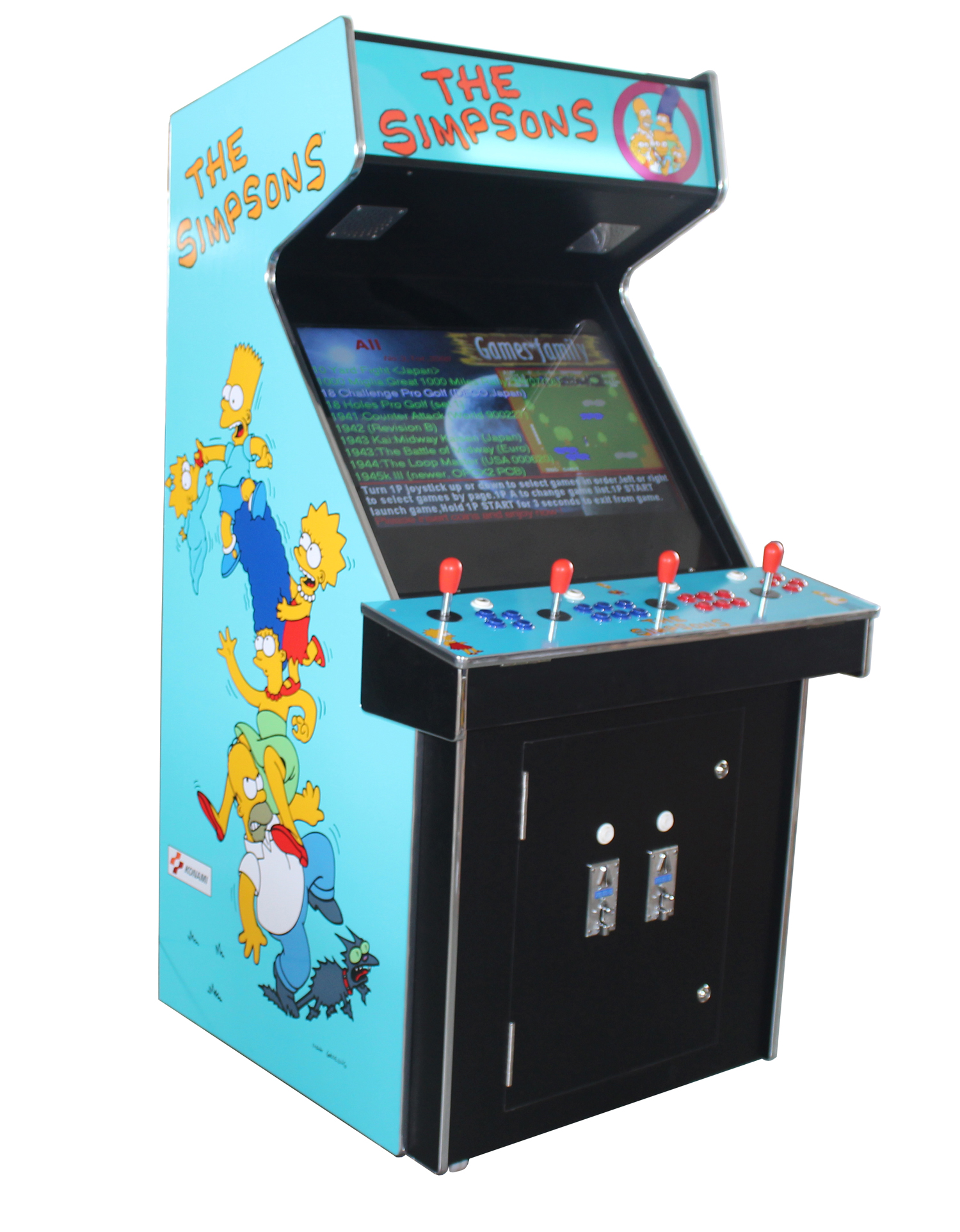 Arcade Rewind 3500 Game Upright Arcade Machine With Simpsons