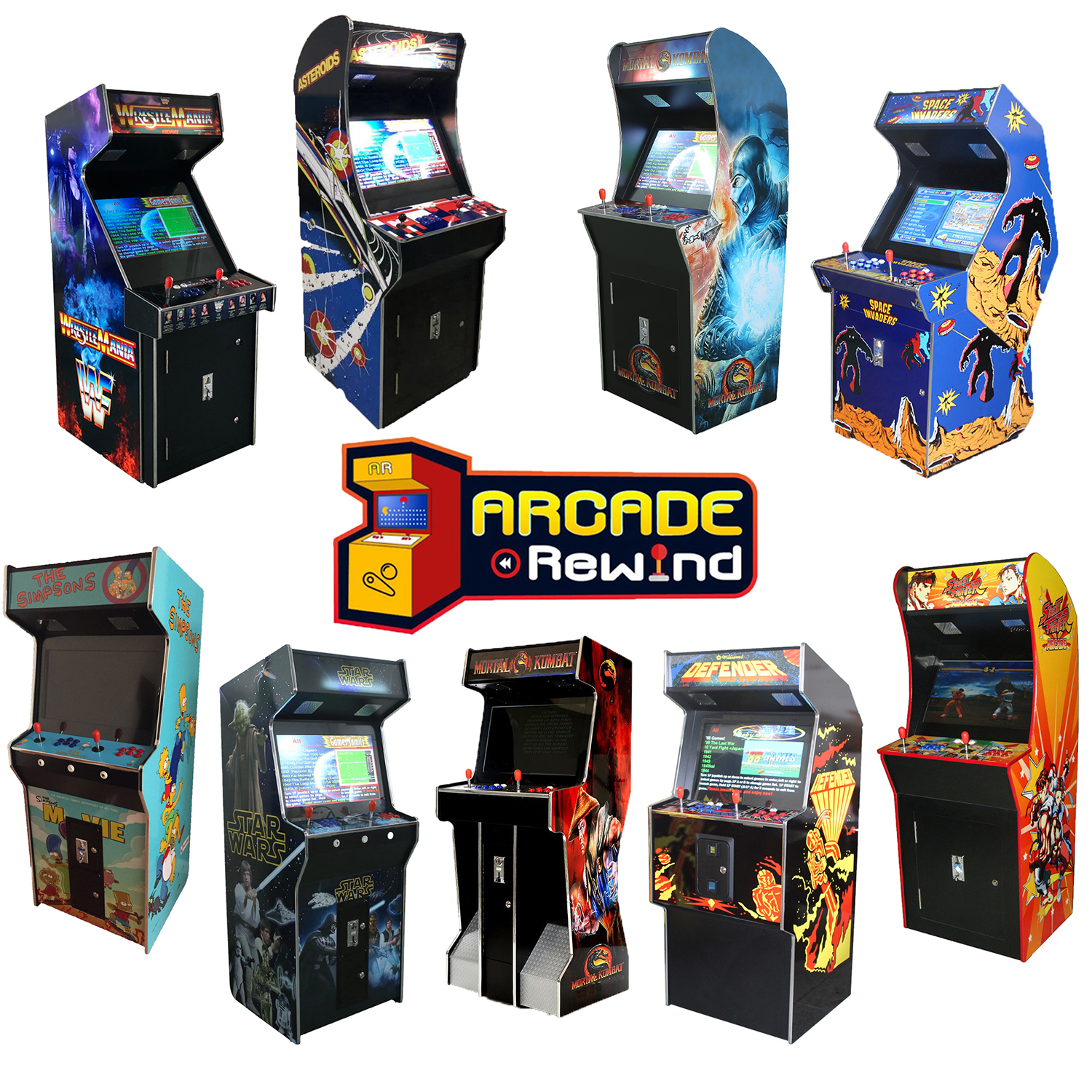 Arcade Rewind 3500 Game Upright Arcade Machines 26 inch Screen
